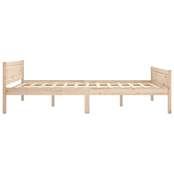 sengestel 160x200 cm massivt fyrretræ