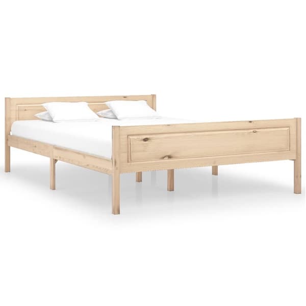 sengestel 160x200 cm massivt fyrretræ