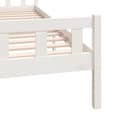 Miniatyrbillede 7 af 9: sengeramme 160x200 cm massivt træ hvid