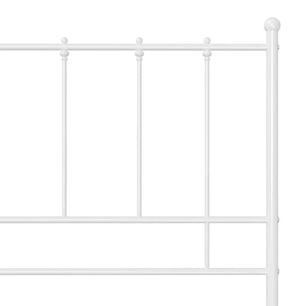 sengestel 140x200 cm metal hvid