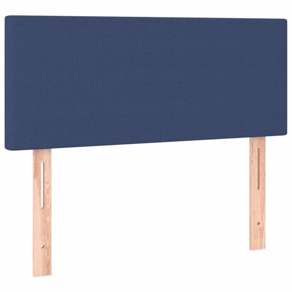 kontinentalseng med madras 100x200 cm stof blå