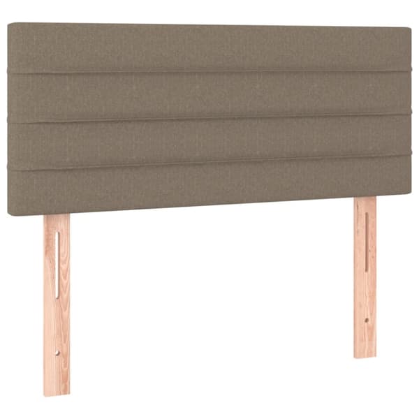 kontinentalseng med madras 90x200 cm stof gråbrun