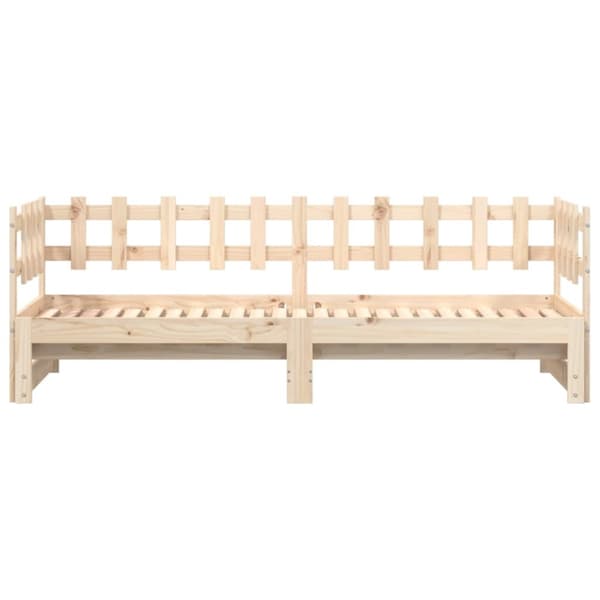 Sohvasänky ulosvedettävä 2x (80x200) cm täysi mänty
