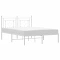 Miniatyrbillede 2 af 10: sengeramme med sengegavl 135x190 cm metal hvid