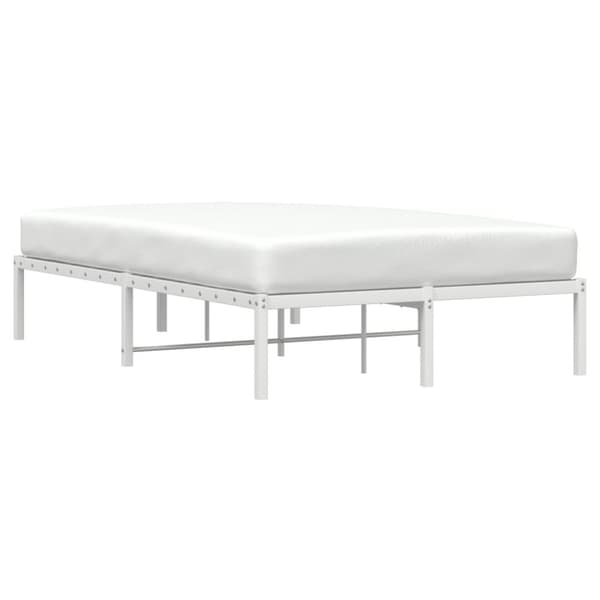sengeramme 120x200 cm metal hvid