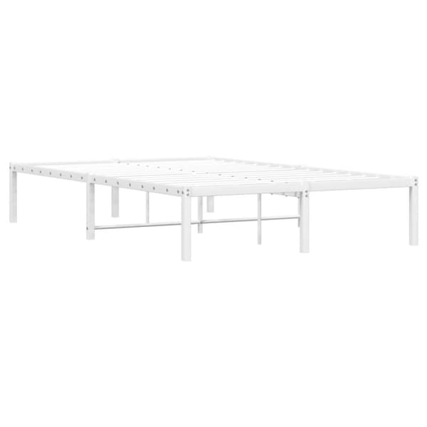 sengeramme 120x200 cm metal hvid