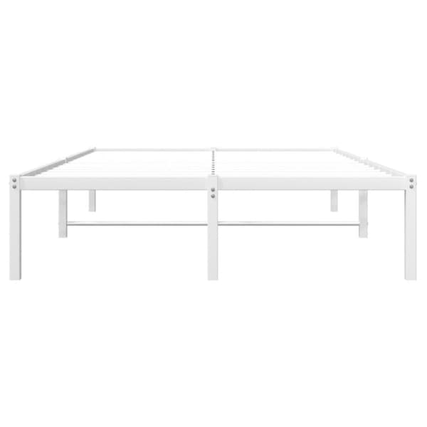 sengeramme 120x200 cm metal hvid