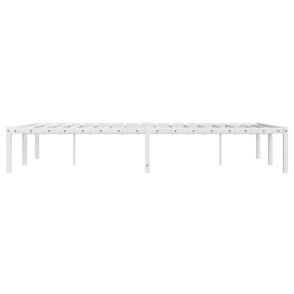 sengeramme 120x200 cm metal hvid