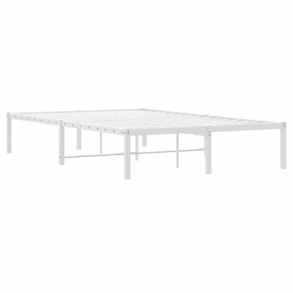 sengeramme 120x200 cm metal hvid