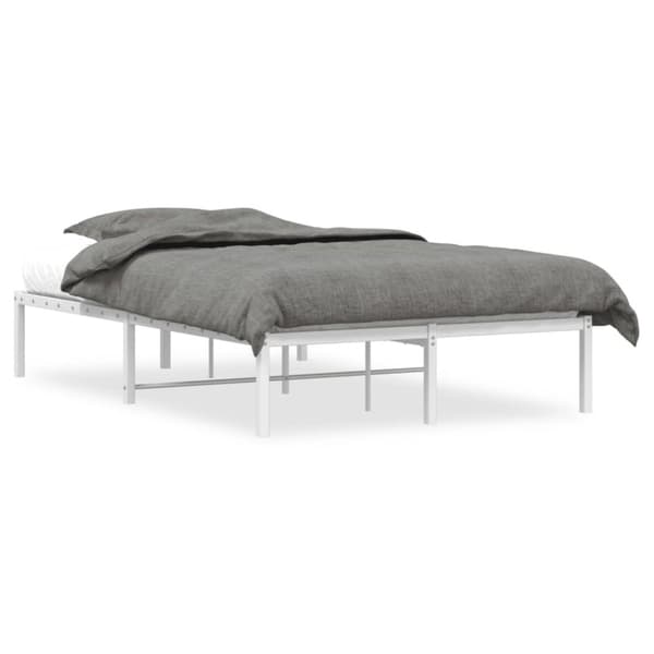 sengeramme 120x200 cm metal hvid