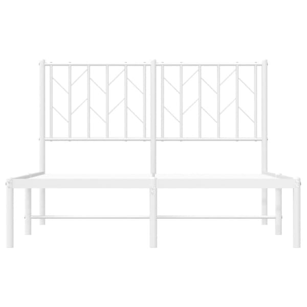 sengeramme med sengegavl 120x190 cm metal hvid