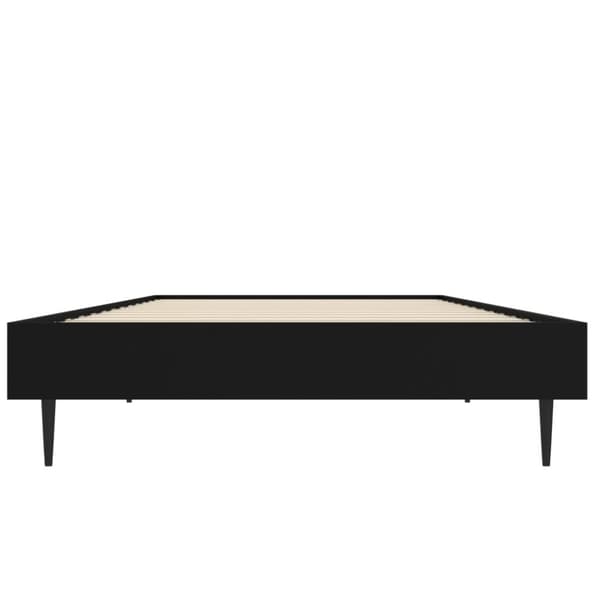 sengeramme 75x190 cm konstrueret træ sort