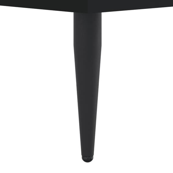 sengeramme 75x190 cm konstrueret træ sort