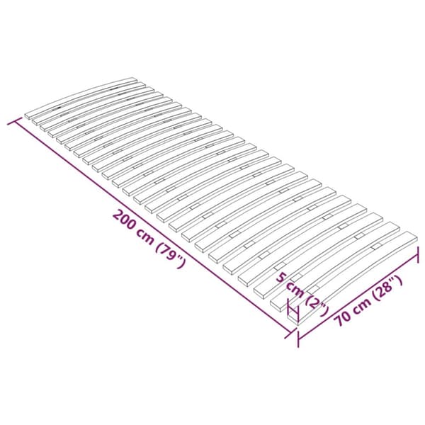 lamelbund med 24 lameller 70x200 cm