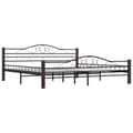 Miniatyrbillede 4 af 10: sengestel 200 x 200 cm metal sort