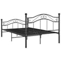 Miniatyrbillede 5 af 8: sengestel 120x200 cm metal sort