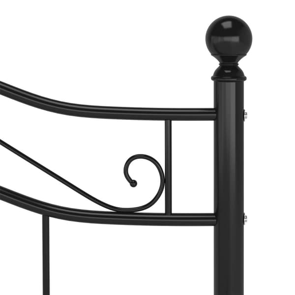 sengestel 120x200 cm metal sort