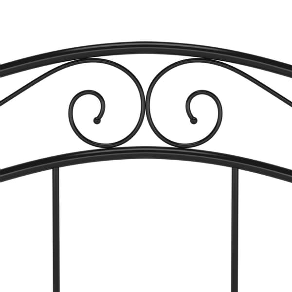 sengestel 120x200 cm metal sort