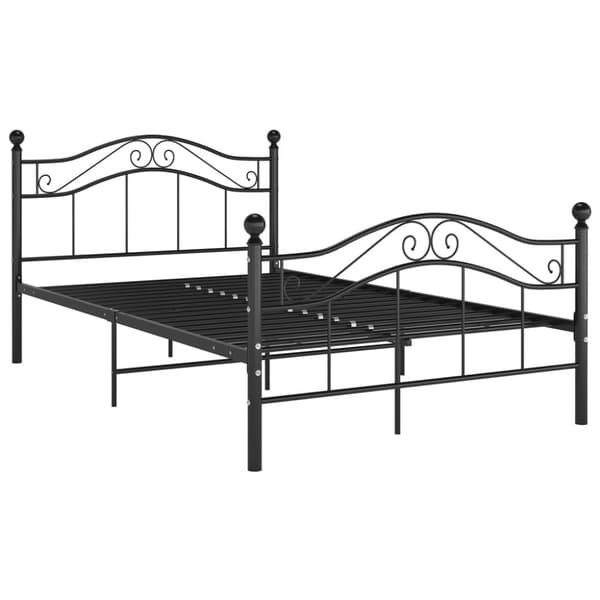 sengestel 120x200 cm metal sort
