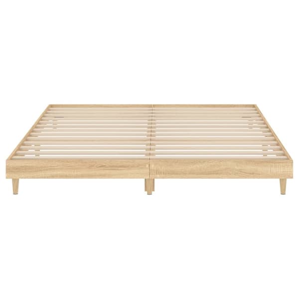 sengeramme 140x200 cm uden madras konstrueret træ sonoma-eg