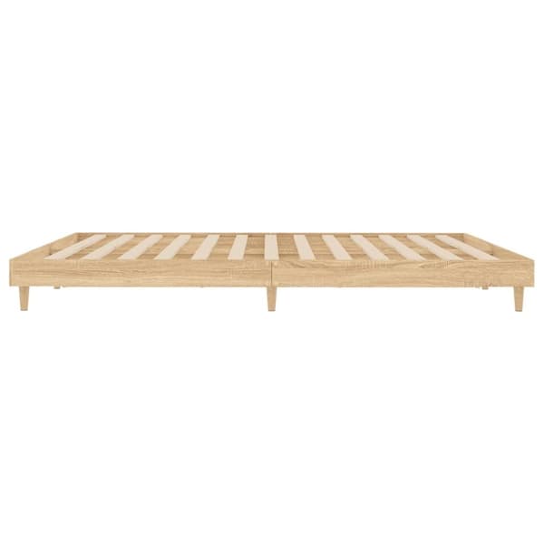 sengeramme 140x200 cm uden madras konstrueret træ sonoma-eg
