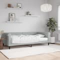 Miniatyrbillede 1 af 10: daybed med madras 100x200 cm velour lysegrå