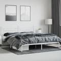 Miniatyrbillede 3 af 10: sengeramme med sengegavl 193x203 cm metal hvid