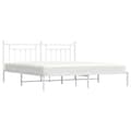 Miniatyrbillede 4 af 10: sengeramme med sengegavl 193x203 cm metal hvid