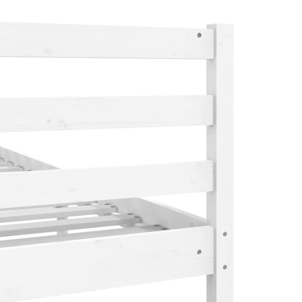 sengeramme 140x 200 cm massivt træ hvid