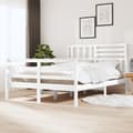 Miniatyrbillede 1 af 9: sengeramme 140x 200 cm massivt træ hvid