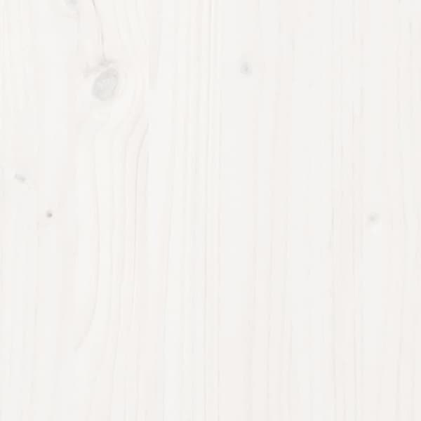 sengeramme 140x200 cm massivt fyrretræ hvid