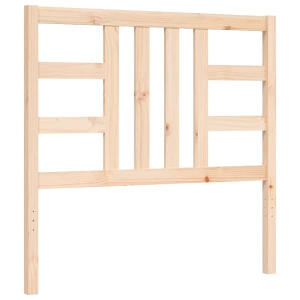 sengeramme med sengegavl 90x200 cm massivt træ