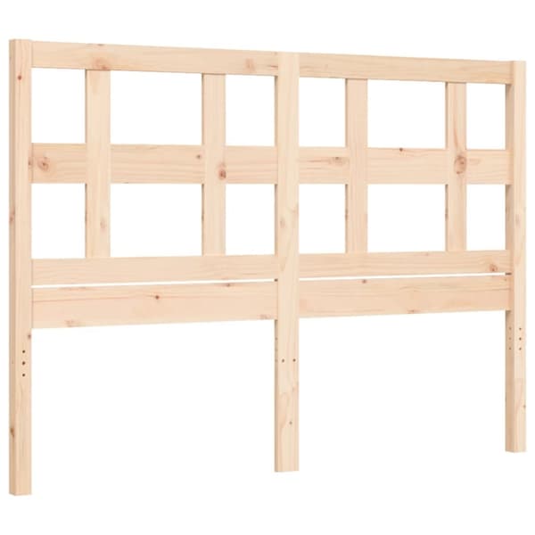 sengeramme med sengegavl 120x200 cm massivt træ hvid