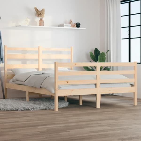 sengeramme 120x200 cm massivt fyrretræ