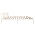 Miniatyrbillede 5 af 9: sengeramme 200x200 cm massivt træ hvid