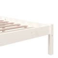 Miniatyrbillede 6 af 9: sengeramme 200x200 cm massivt træ hvid