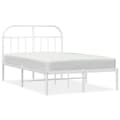 Miniatyrbillede 2 af 10: sengeramme med sengegavl 120x200 cm metal hvid