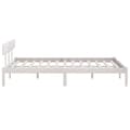 Miniatyrbillede 5 af 9: sengeramme 200x200 cm massivt fyrretræ hvid