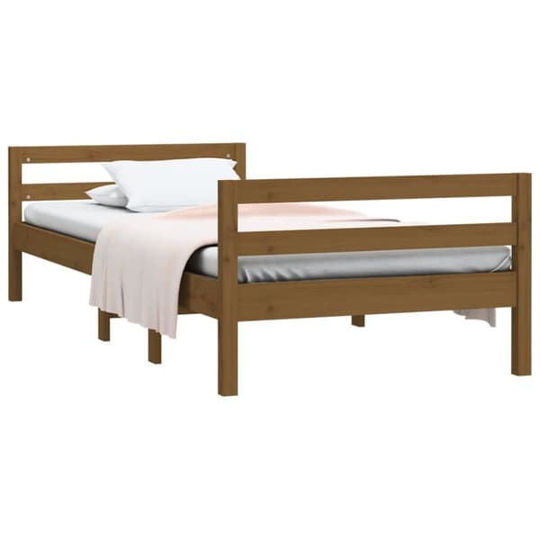 Dagbädd honungsbrun 75x190 cm massiv furu