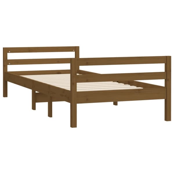 Dagbädd honungsbrun 75x190 cm massiv furu
