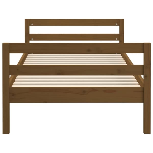 Dagbädd honungsbrun 75x190 cm massiv furu