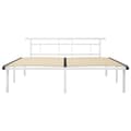 Miniatyrbillede 3 af 6: sengestel 200x200 cm metal hvid