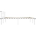 Miniatyrbillede 4 af 6: sengestel 200x200 cm metal hvid
