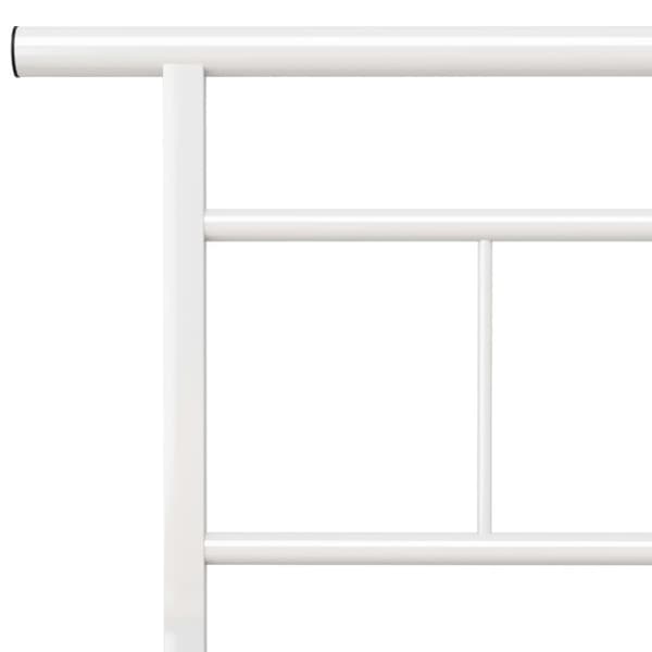 sengestel 200x200 cm metal hvid