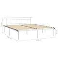 Miniatyrbillede 6 af 6: sengestel 200x200 cm metal hvid