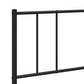 Miniatyrbillede 9 af 10: sengeramme med sengegavl 200x200 cm metal sort