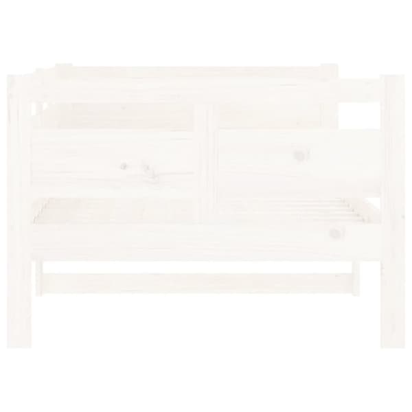 daybed massivt fyrretræ hvid 90x190 cm