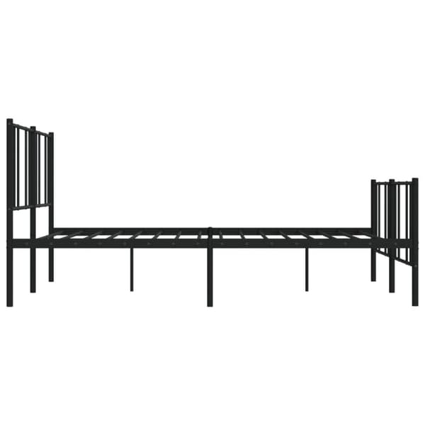 Metallisängynrunko ilman patjaa päätylevy musta 180x200 cm