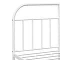 Miniatyrbillede 9 af 10: sengeramme med sengegavl og fodgærde 183x213 cm metal hvid