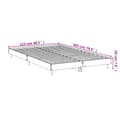 Miniatyrbillede 9 af 9: sengestel 120x200 cm konstrueret træ hvid højglans